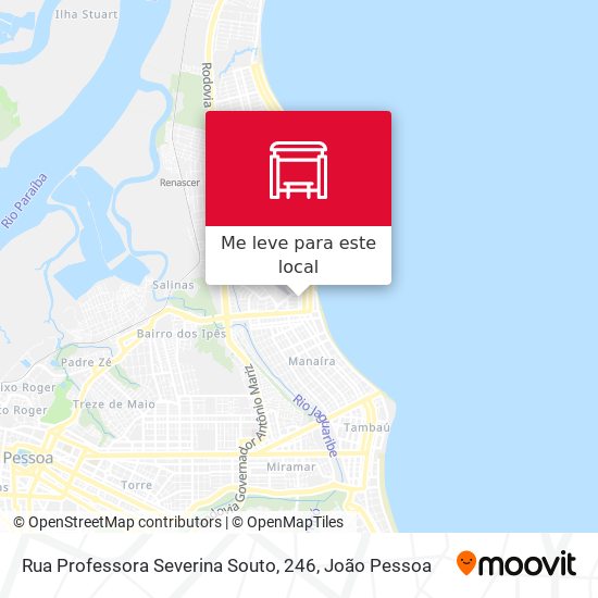 Rua Professora Severina Souto, 246 mapa