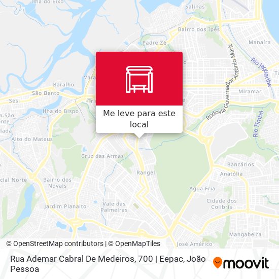 Rua Ademar Cabral De Medeiros, 700 | Eepac mapa