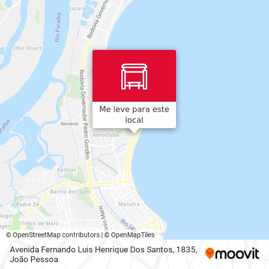 Avenida Fernando Luis Henrique Dos Santos, 1835 mapa