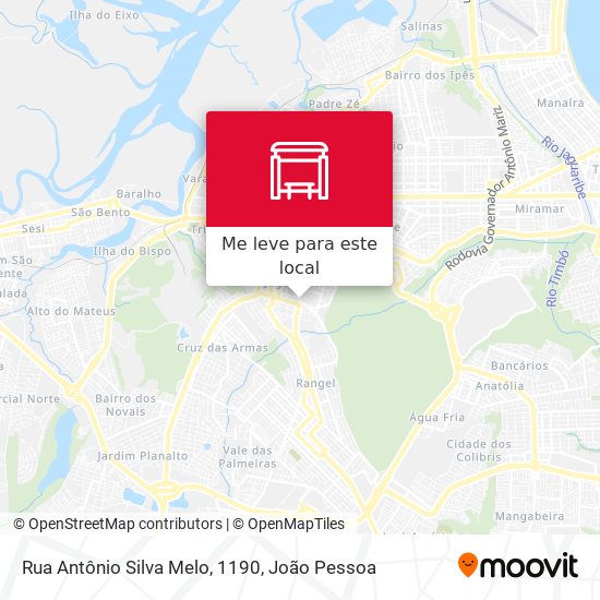 Rua Antônio Silva Melo, 1190 mapa