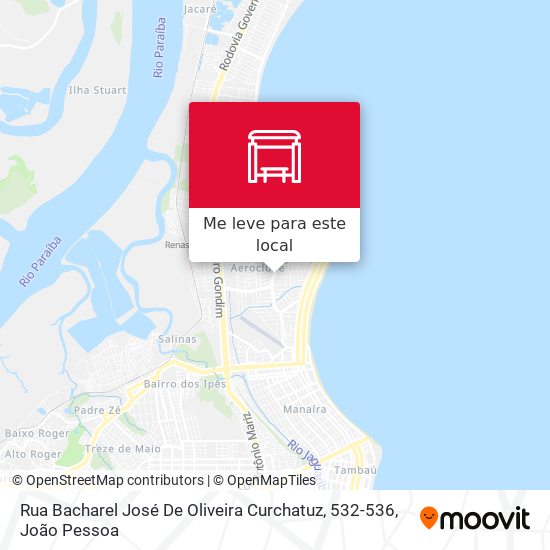 Rua Bacharel José De Oliveira Curchatuz, 532-536 mapa
