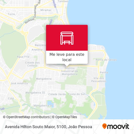 Avenida Hílton Souto Maior, 5100 mapa
