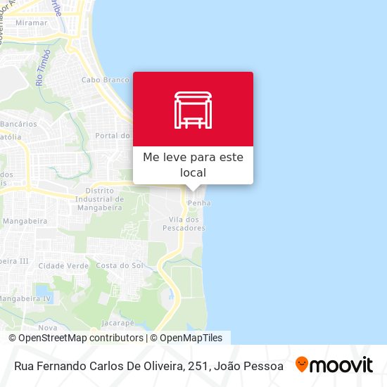 Rua Fernando Carlos De Oliveira, 251 mapa