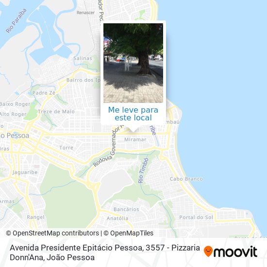 Avenida Presidente Epitácio Pessoa, 3557 - Pizzaria Donn'Ana mapa