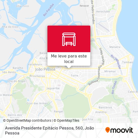 Avenida Presidente Epitácio Pessoa, 560 mapa