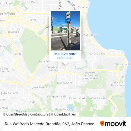 Rua Walfredo Macedo Brandão, 962 mapa
