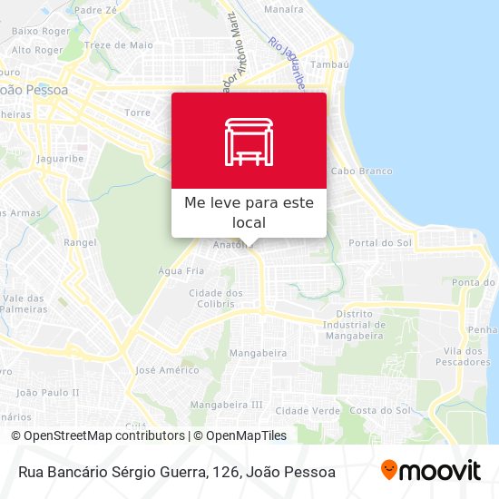 Rua Bancário Sérgio Guerra, 126 mapa