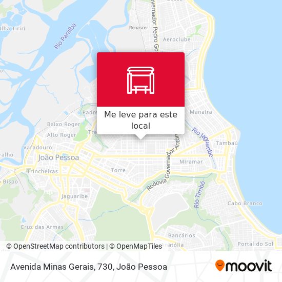 Avenida Minas Gerais, 730 mapa