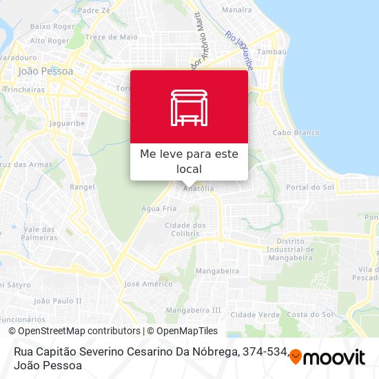 Rua Capitão Severino Cesarino Da Nóbrega, 374-534 mapa