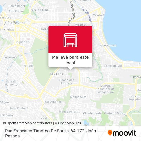 Rua Francisco Timóteo De Souza, 64-172 mapa