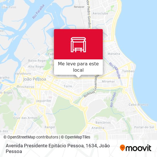 Avenida Presidente Epitácio Pessoa, 1634 mapa