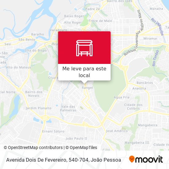 Avenida Dois De Fevereiro, 540-704 mapa