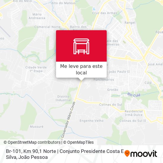 Br-101, Km 90,1 Norte | Conjunto Presidente Costa E Silva mapa