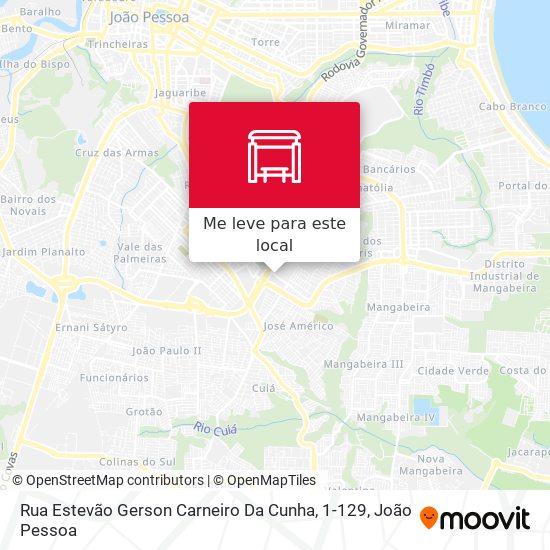 Rua Estevão Gerson Carneiro Da Cunha, 1-129 mapa