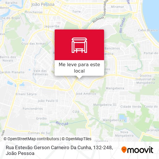 Rua Estevão Gerson Carneiro Da Cunha, 132-248 mapa