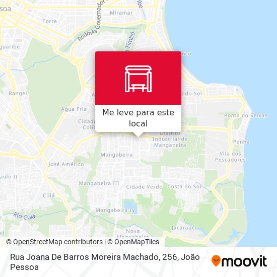 Rua Joana De Barros Moreira Machado, 256 mapa