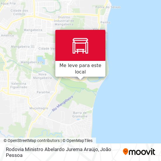 Rodovia Ministro Abelardo Jurema Araújo mapa