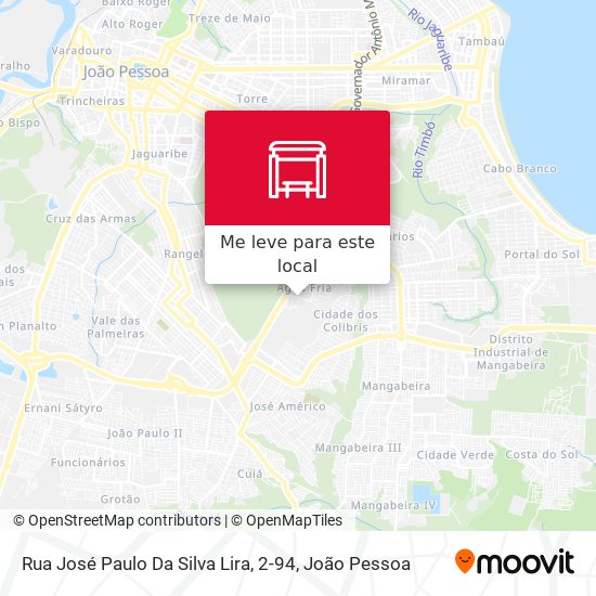 Rua José Paulo Da Silva Lira, 2-94 mapa