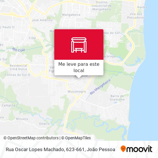 Rua Oscar Lopes Machado, 623-661 mapa