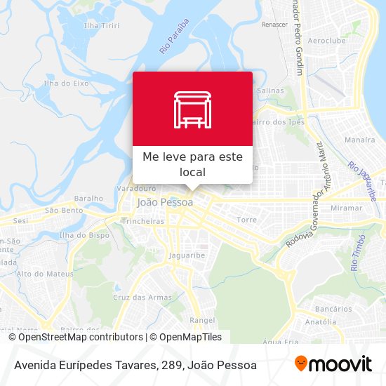 Avenida Eurípedes Tavares, 289 mapa