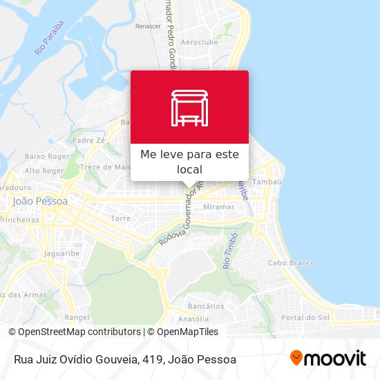 Rua Juiz Ovídio Gouveia, 419 mapa