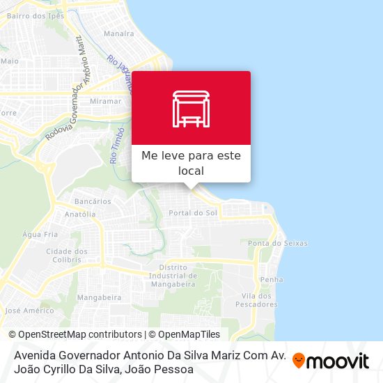 Avenida Governador Antonio Da Silva Mariz Com Av. João Cyrillo Da Silva mapa