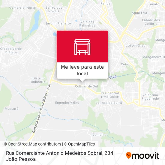 Rua Comerciante Antonio Medeiros Sobral, 234 mapa