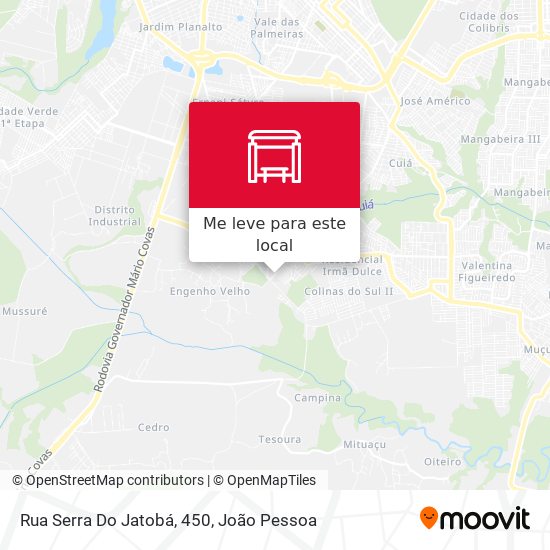 Rua Serra Do Jatobá, 450 mapa