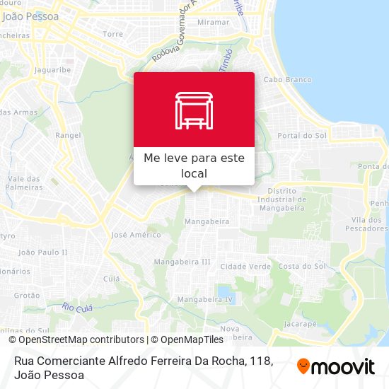 Rua Comerciante Alfredo Ferreira Da Rocha, 118 mapa