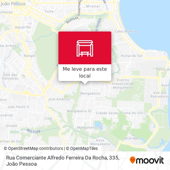 Rua Comerciante Alfredo Ferreira Da Rocha, 335 mapa