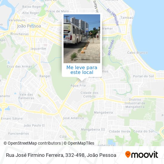 Rua José Firmino Ferreira, 332-498 mapa