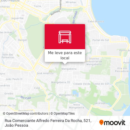 Rua Comerciante Alfredo Ferreira Da Rocha, 521 mapa