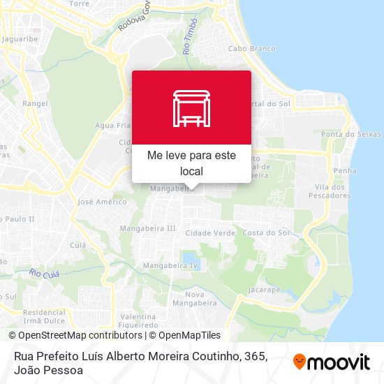 Rua Prefeito Luís Alberto Moreira Coutinho, 365 mapa
