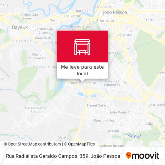 Rua Radialista Geraldo Campos, 359 mapa