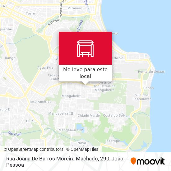 Rua Joana De Barros Moreira Machado, 290 mapa