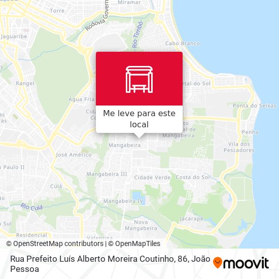 Rua Prefeito Luís Alberto Moreira Coutinho, 86 mapa