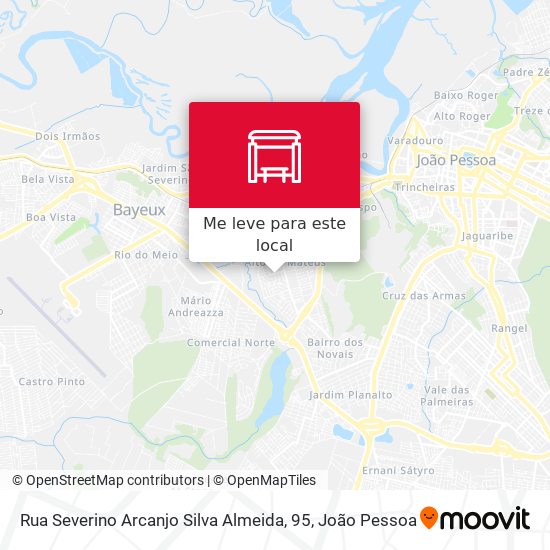 Rua Severino Arcanjo Silva Almeida, 95 mapa
