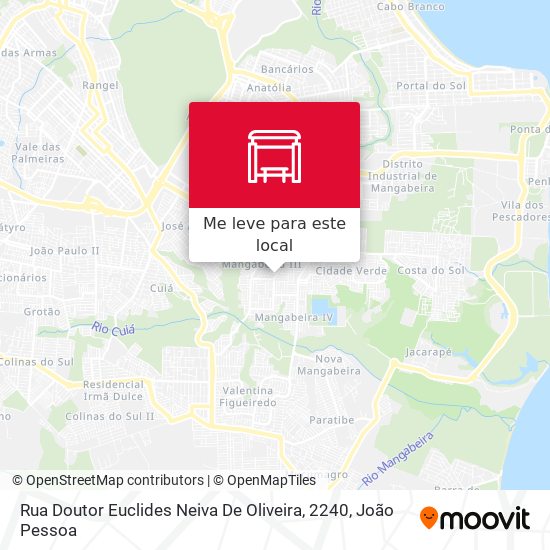 Rua Doutor Euclides Neiva De Oliveira, 2240 mapa