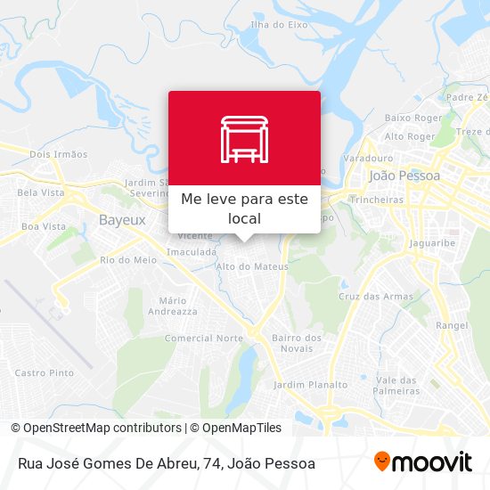 Rua José Gomes De Abreu, 74 mapa