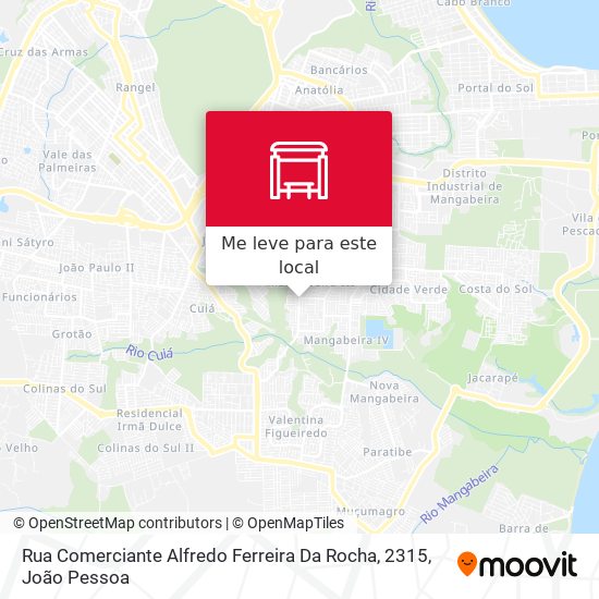 Rua Comerciante Alfredo Ferreira Da Rocha, 2315 mapa