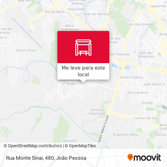 Rua Monte Sinai, 480 mapa