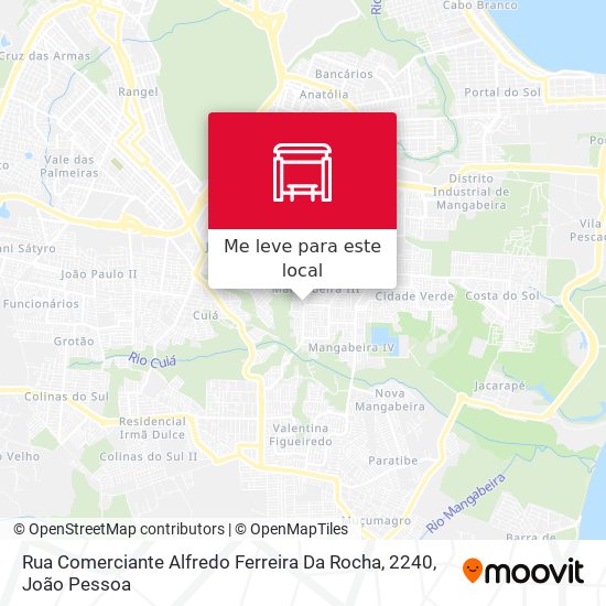 Rua Comerciante Alfredo Ferreira Da Rocha, 2240 mapa