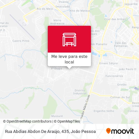 Rua Abdias Abdon De Araújo, 435 mapa