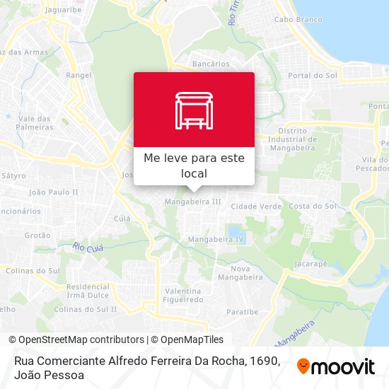 Rua Comerciante Alfredo Ferreira Da Rocha, 1690 mapa