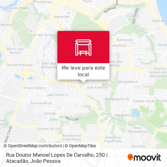 Rua Doutor Manoel Lopes De Carvalho, 250 | Atacadão mapa