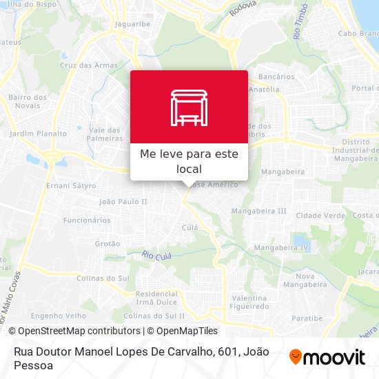 Rua Doutor Manoel Lopes De Carvalho, 601 mapa