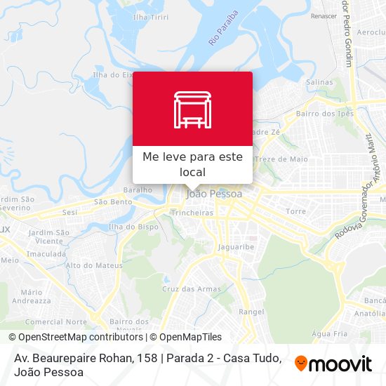 Av. Beaurepaire Rohan, 158 | Parada 2 - Casa Tudo mapa