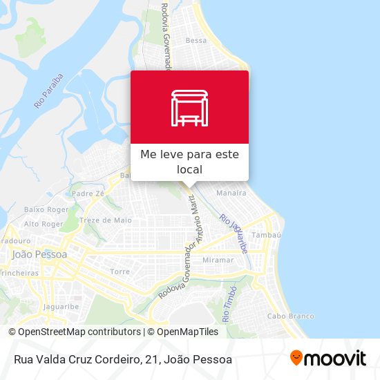 Rua Valda Cruz Cordeiro, 21 mapa