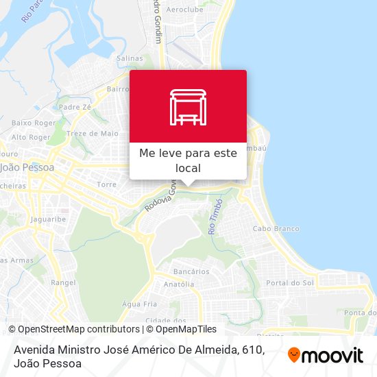 Avenida Ministro José Américo De Almeida, 610 mapa