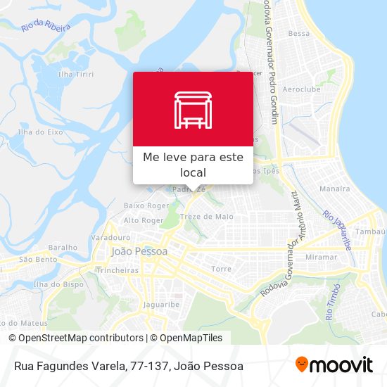 Rua Fagundes Varela, 77-137 mapa